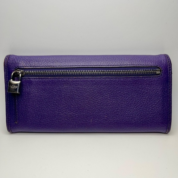 Loewe Purple Bifold Continental Wallet w/ Anagram - Preowned - Picture 2 of 15